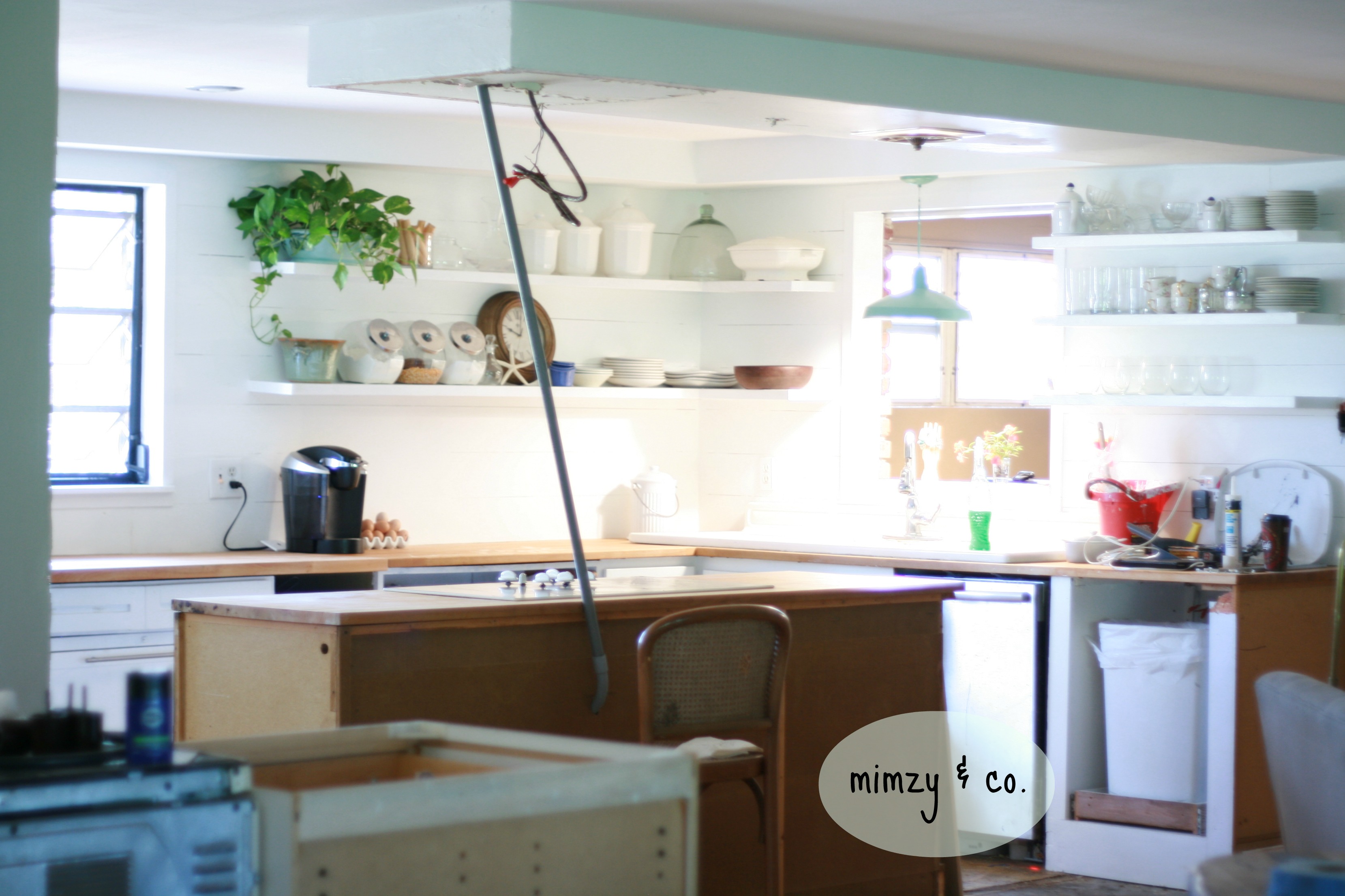kitchen renovation phase 27…how I made my “U” shaped kitchen into a kitchen with an island.