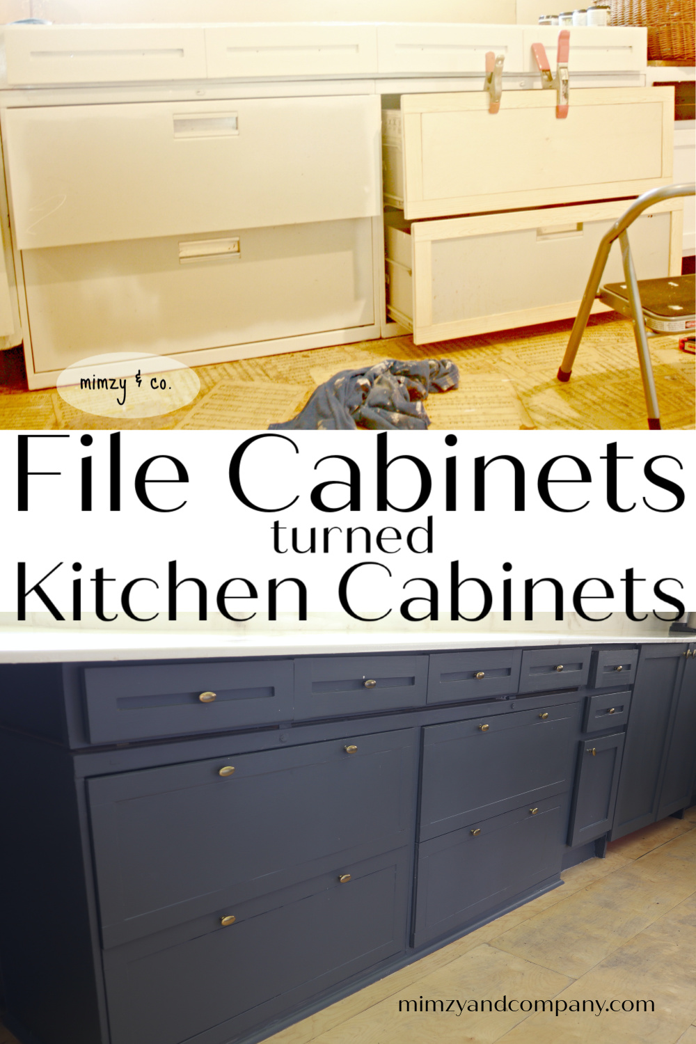 file cabinets turned kitchen cabinets