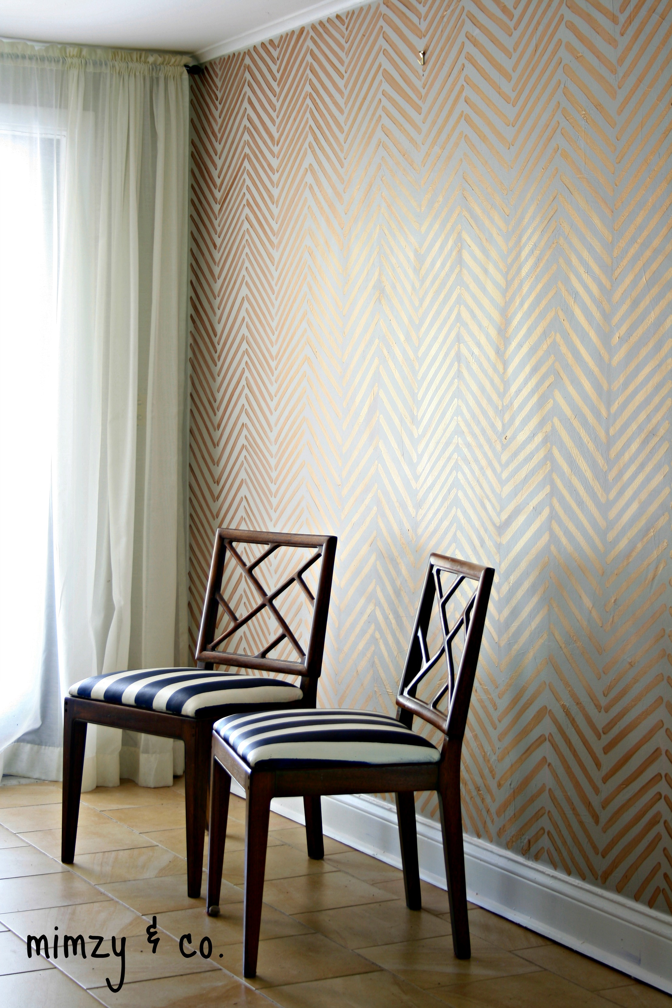 faux wallpaper- wallpaper without the expense.