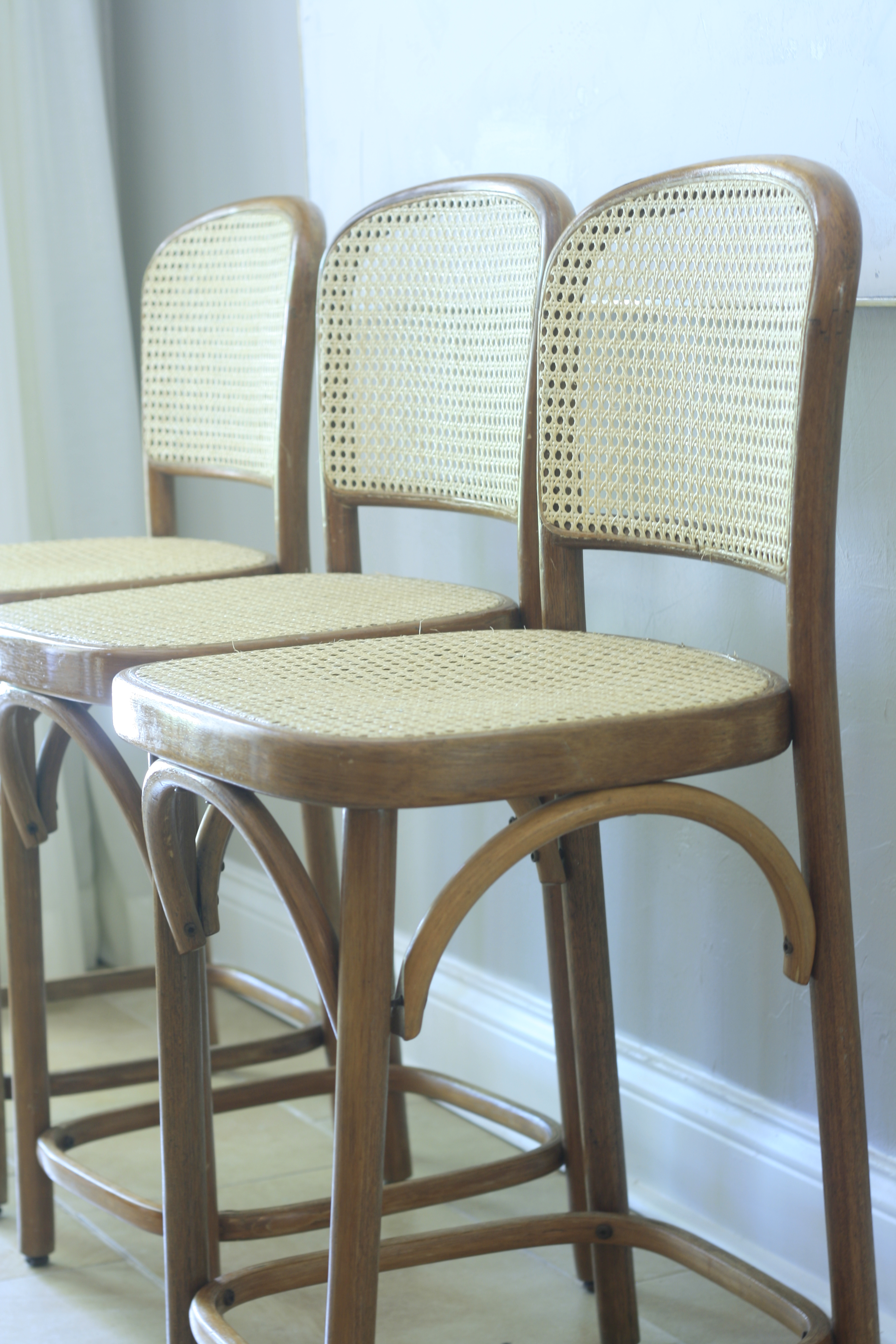 How to replace the cane on bentwood barstools