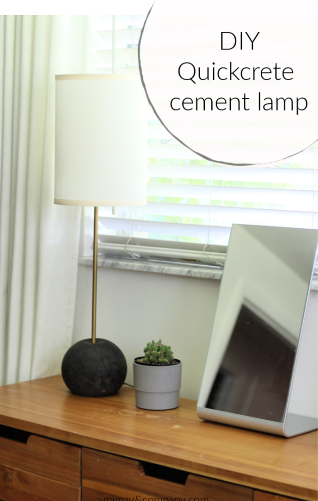 quickcrete cement lamp
