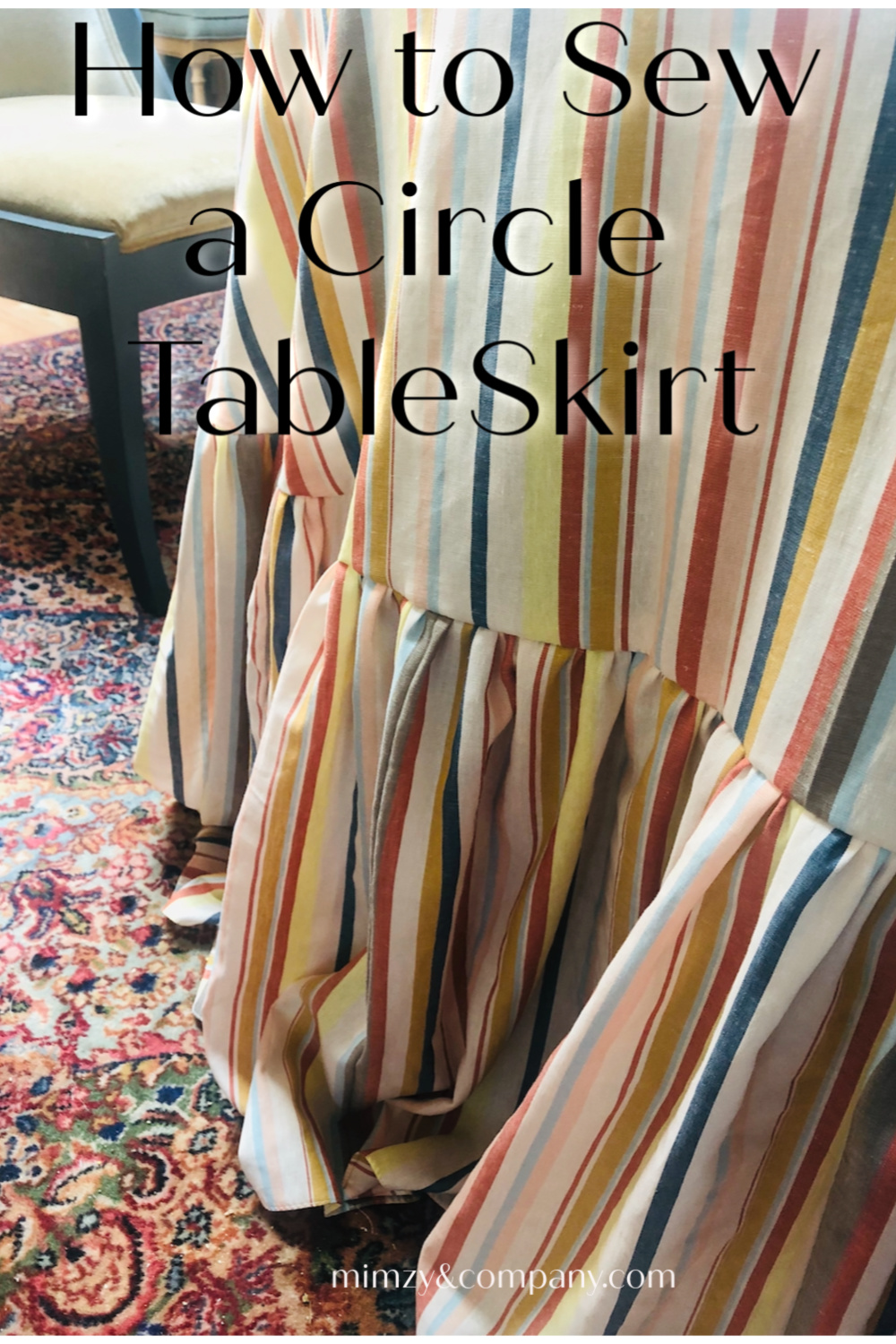 How To Sew A Circle Floor Length Table, How To Make A Circular Table Skirt