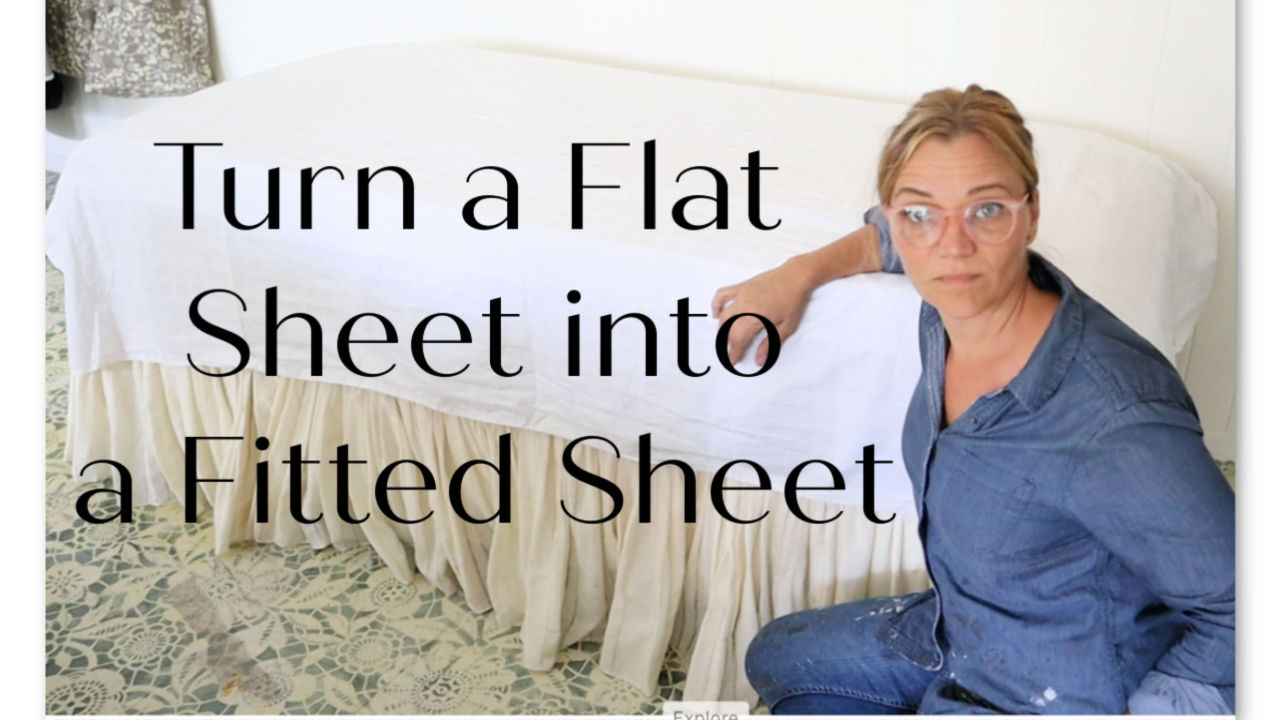 How to turn a flat sheet into a fitted sheet.