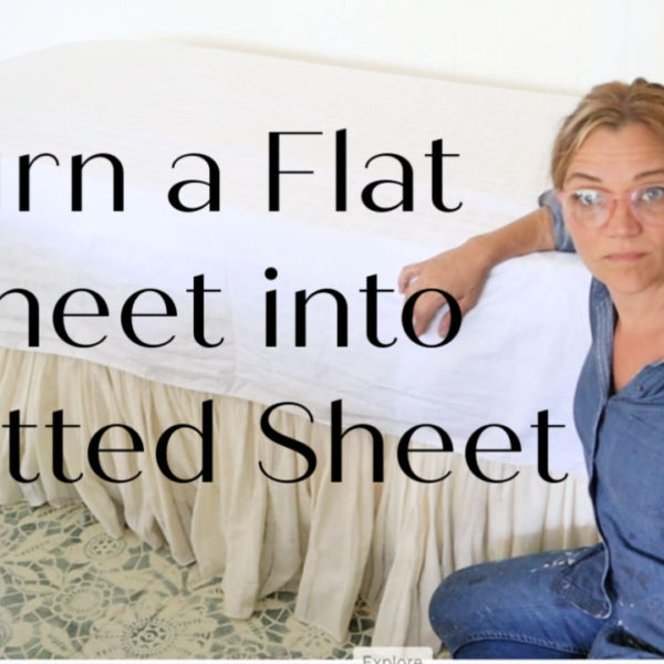 How to turn a flat sheet into a fitted sheet.
