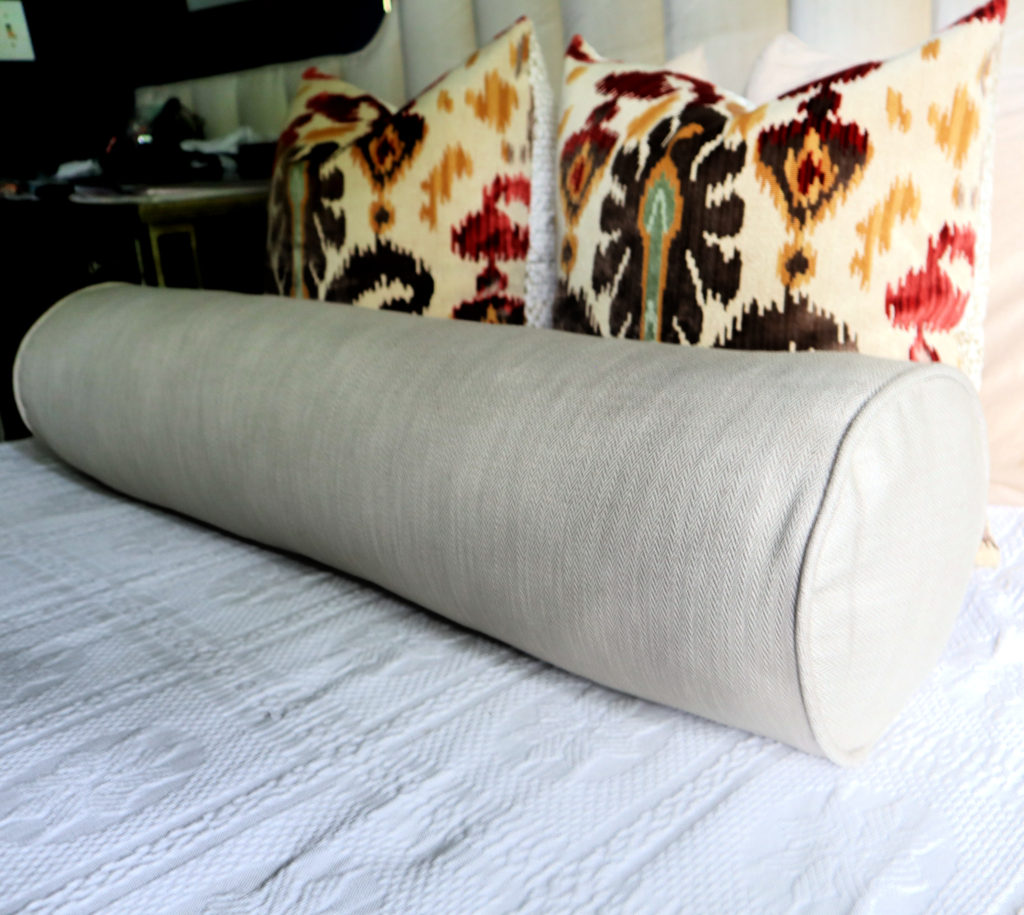 How to sew a Bolster Pillow • mimzy & company