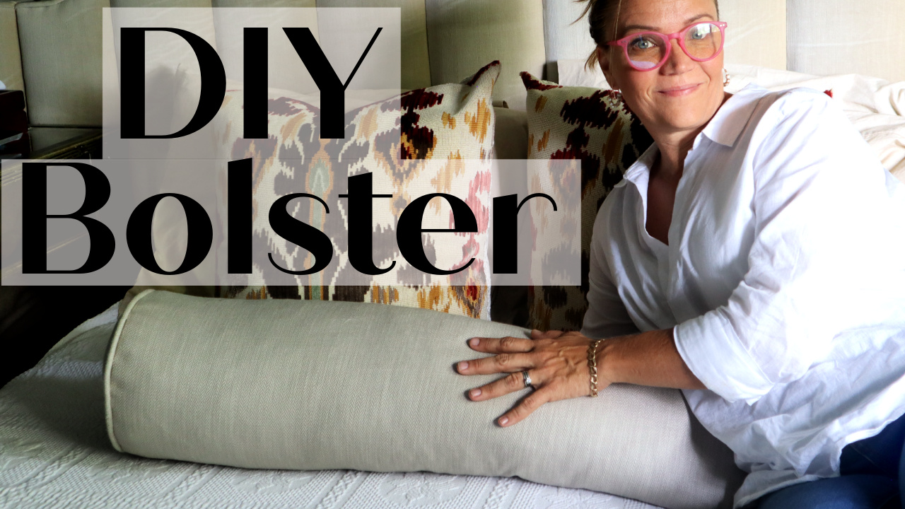 how to sew a bolster pillow