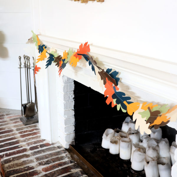 THE EASIEST Sewing project…fall leaf garland