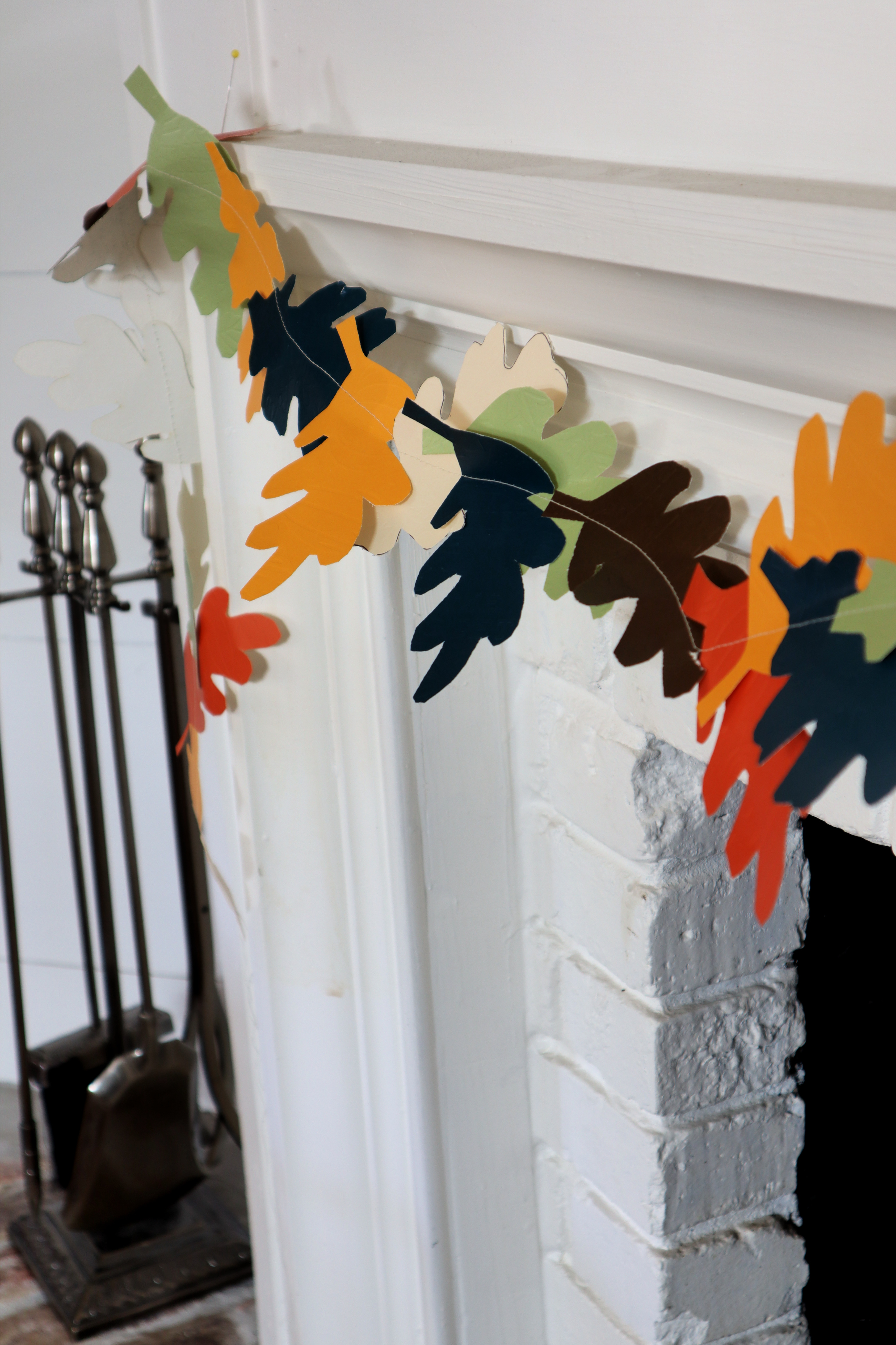 fall paper leaf garland