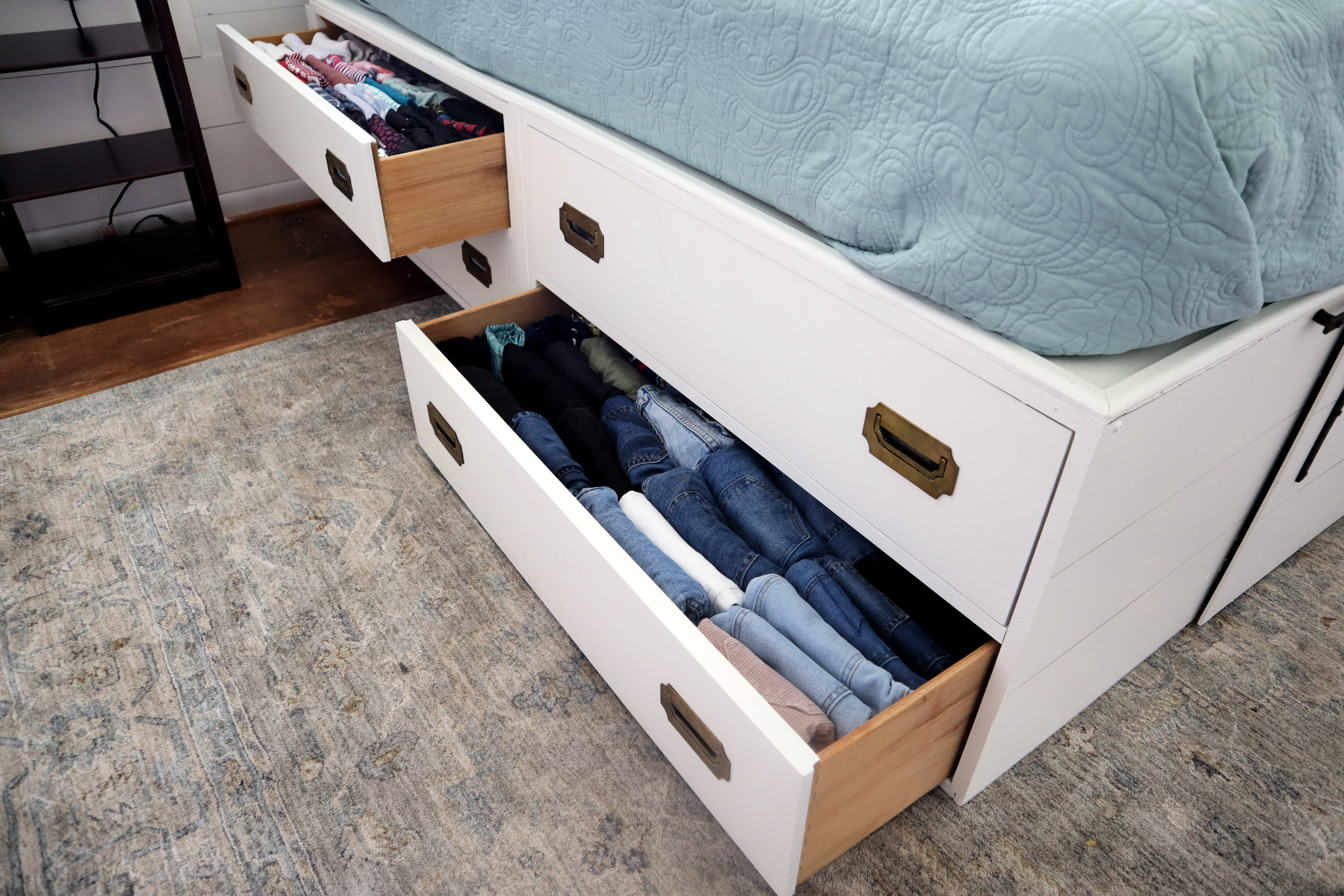 drawer storage bed