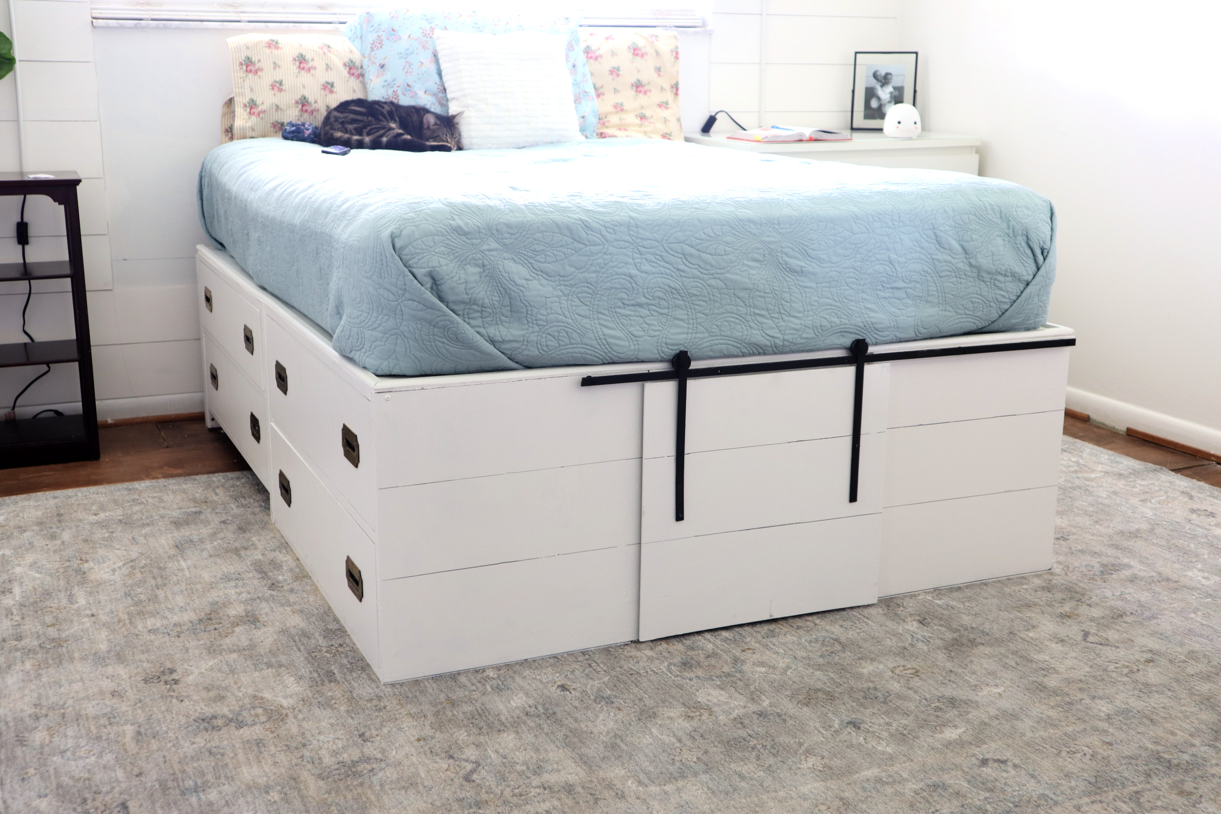 storage bed made with dressers