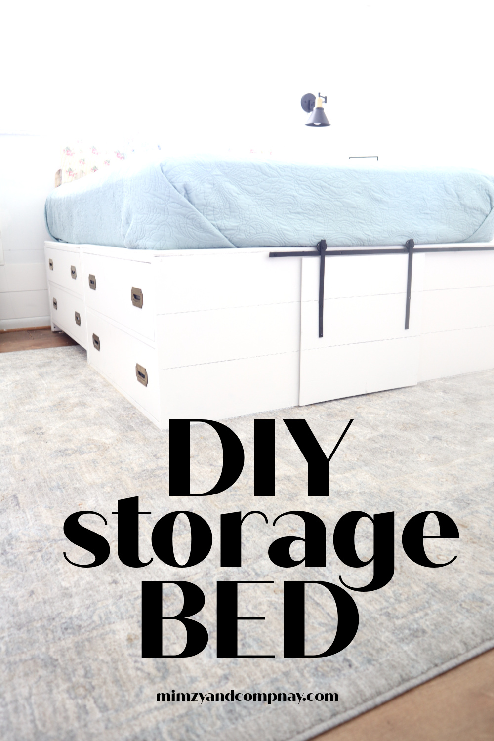 full size storage bed plans