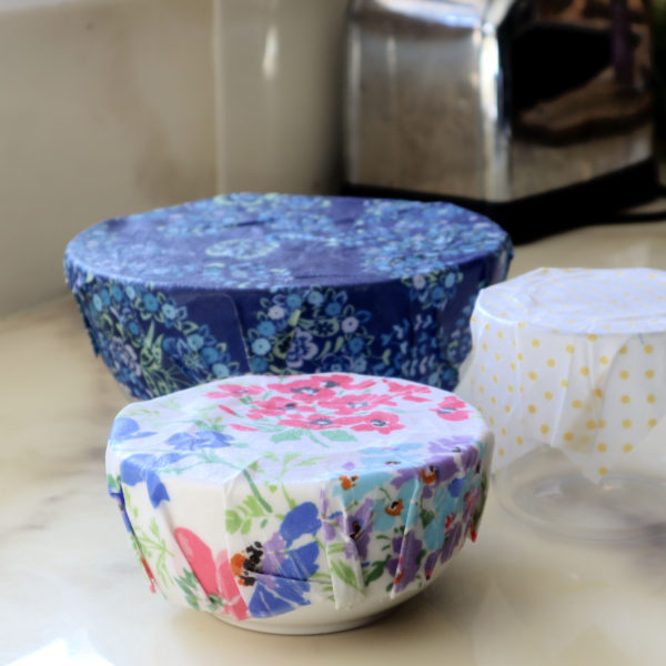 beeswax bowl covers and food wraps for a zero waste kitchen